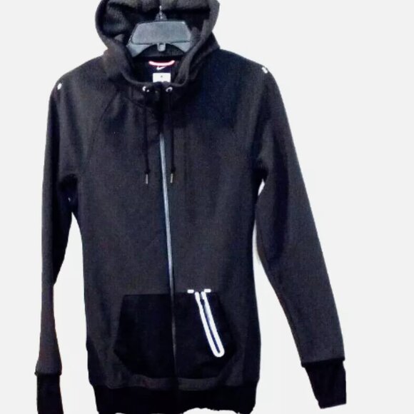 Nike Women’s Hoodie Jacket Small Black Ripple Woven Sportswear Essentials - Picture 4 of 13